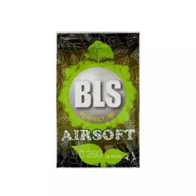 BLS 0.28g airsoft BB's – zware en stabiele munitie voor precisieschoten, geschikt voor AEG, GAS, HPA en Spring, 1kg.