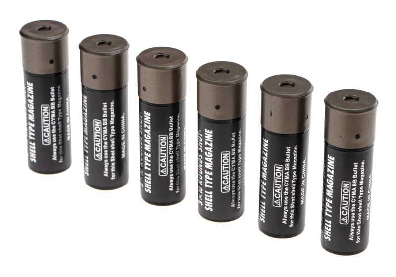 Cyma Shotgun Shells 6-pack - Black
