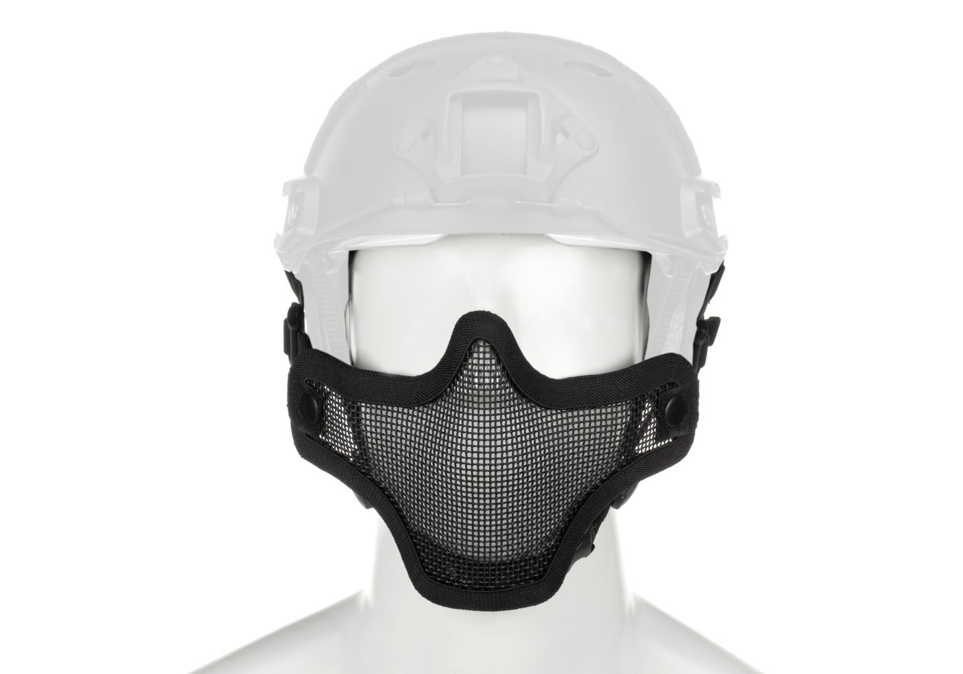 Invader Gear Steel Half Face Mask FAST Version, Kleur: Black