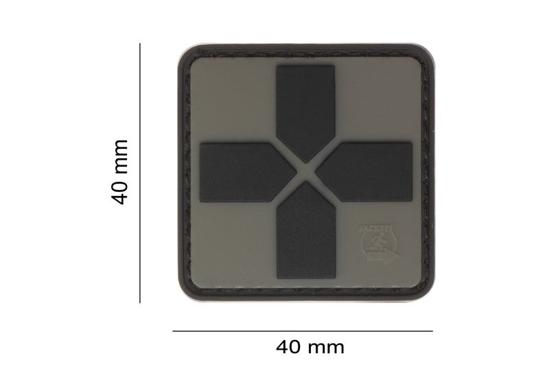 Medic Cross PVC Patch 40mm - Ranger Green