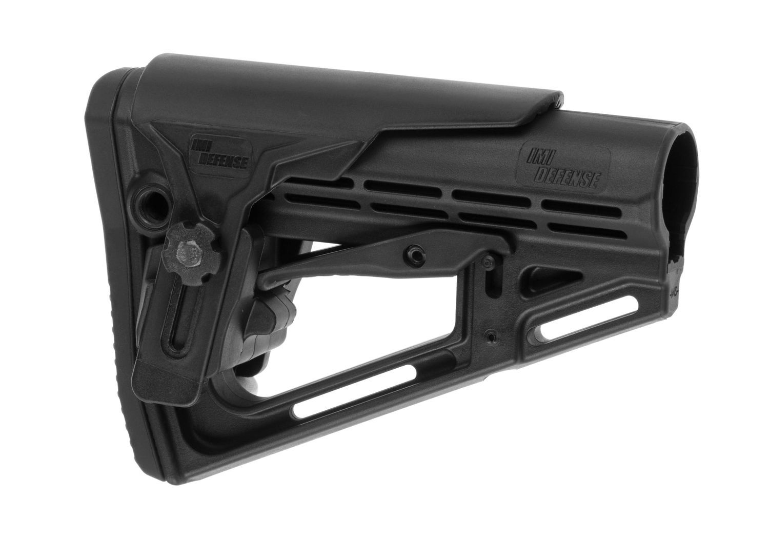 IMI Defense TS-1 Tactical Stock Mil Spec met cheek rest, Kleur: Zwart