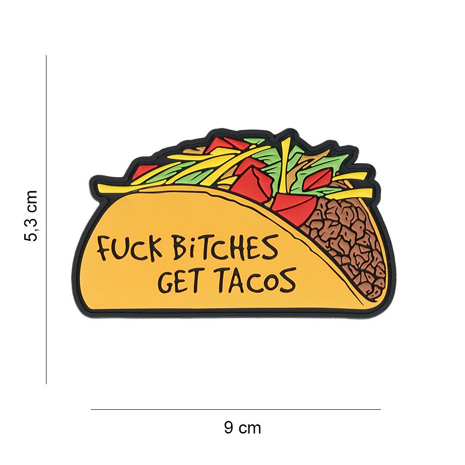 Fuck Bitches Get Tacos PVC Patch