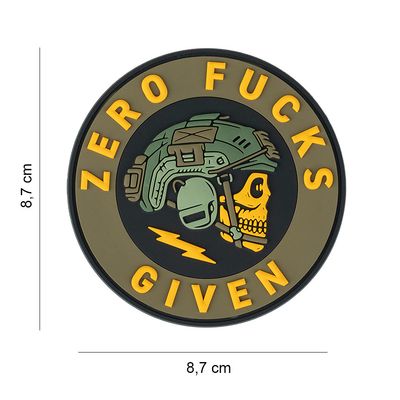 Zero Fucks Given PVC Patch