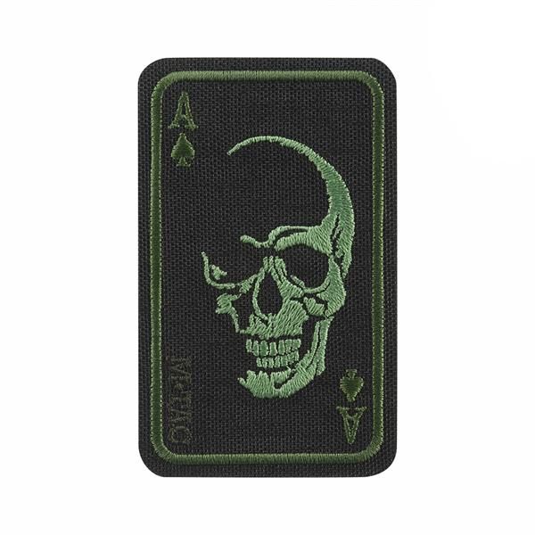 M-Tac Face of War Geborduurde Patch - Black/Olive