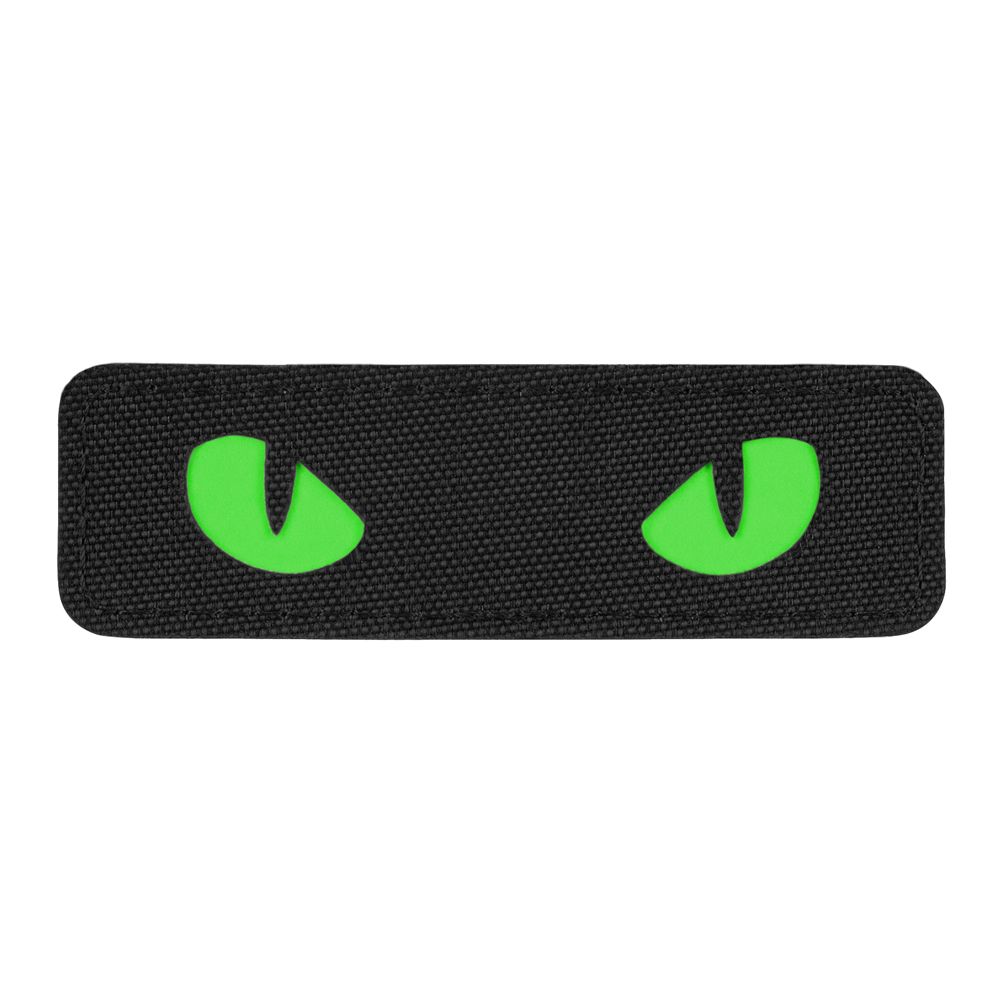 M-Tac Cat Eyes Patch Laser Cut Glow in the Dark Type 2 – Zwart/Groen