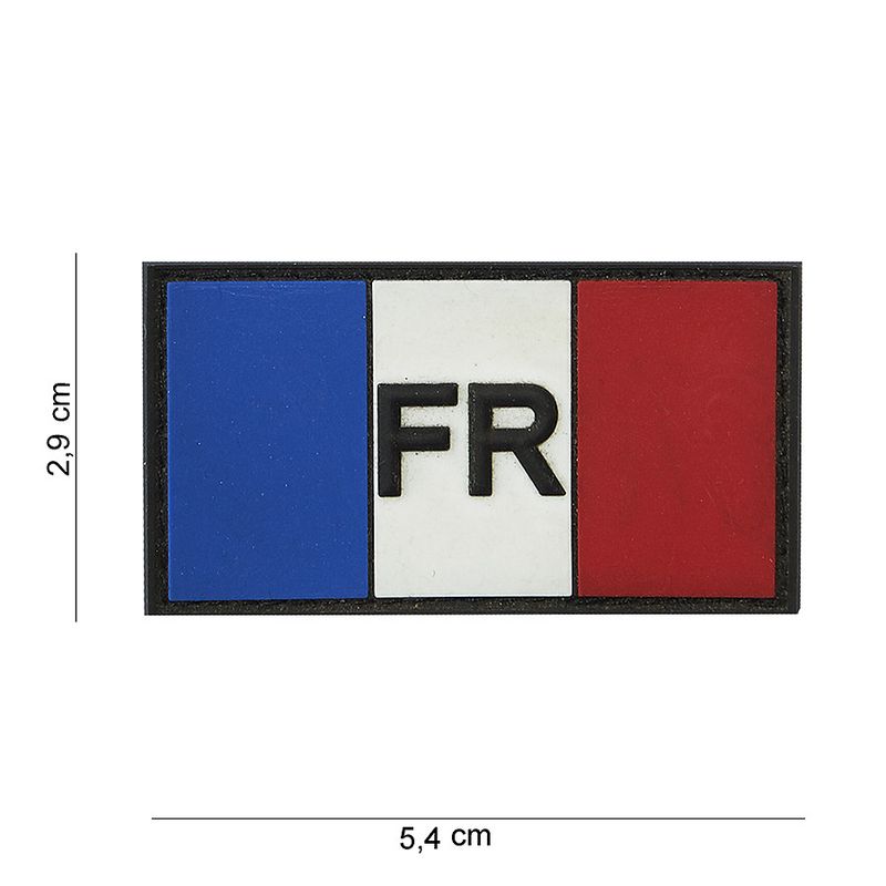 Franse PVC Patch – Kleur met FR-opdruk