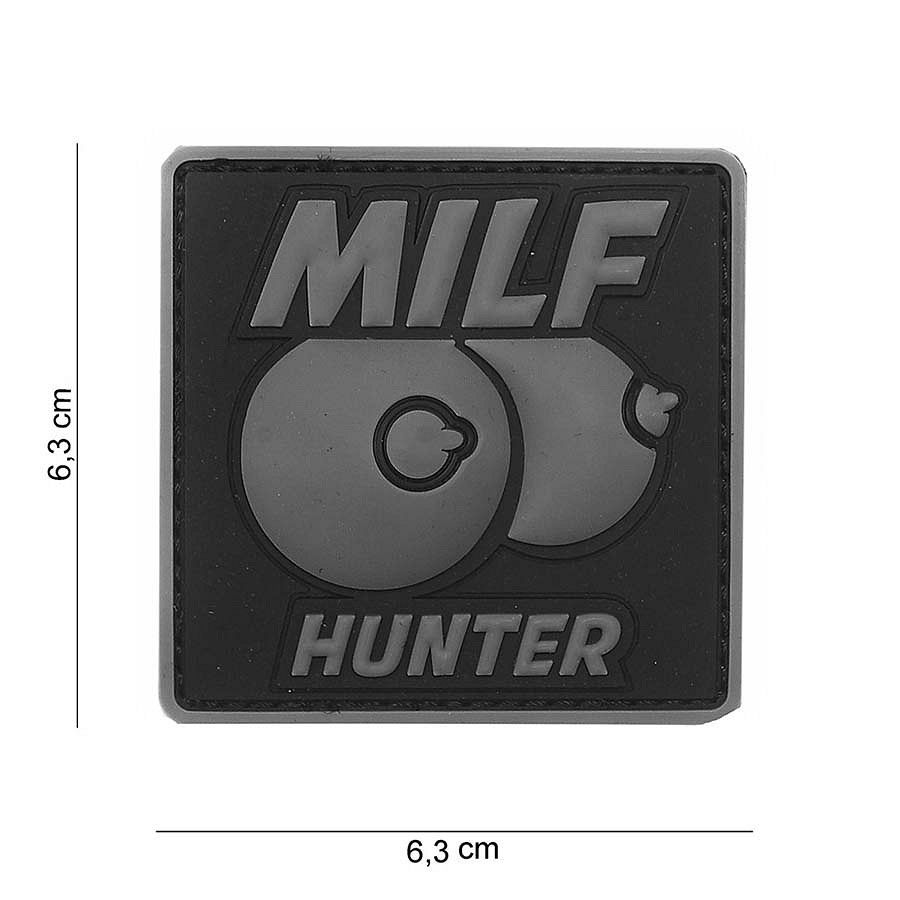 MILF Hunter PVC Patch – Grijs
