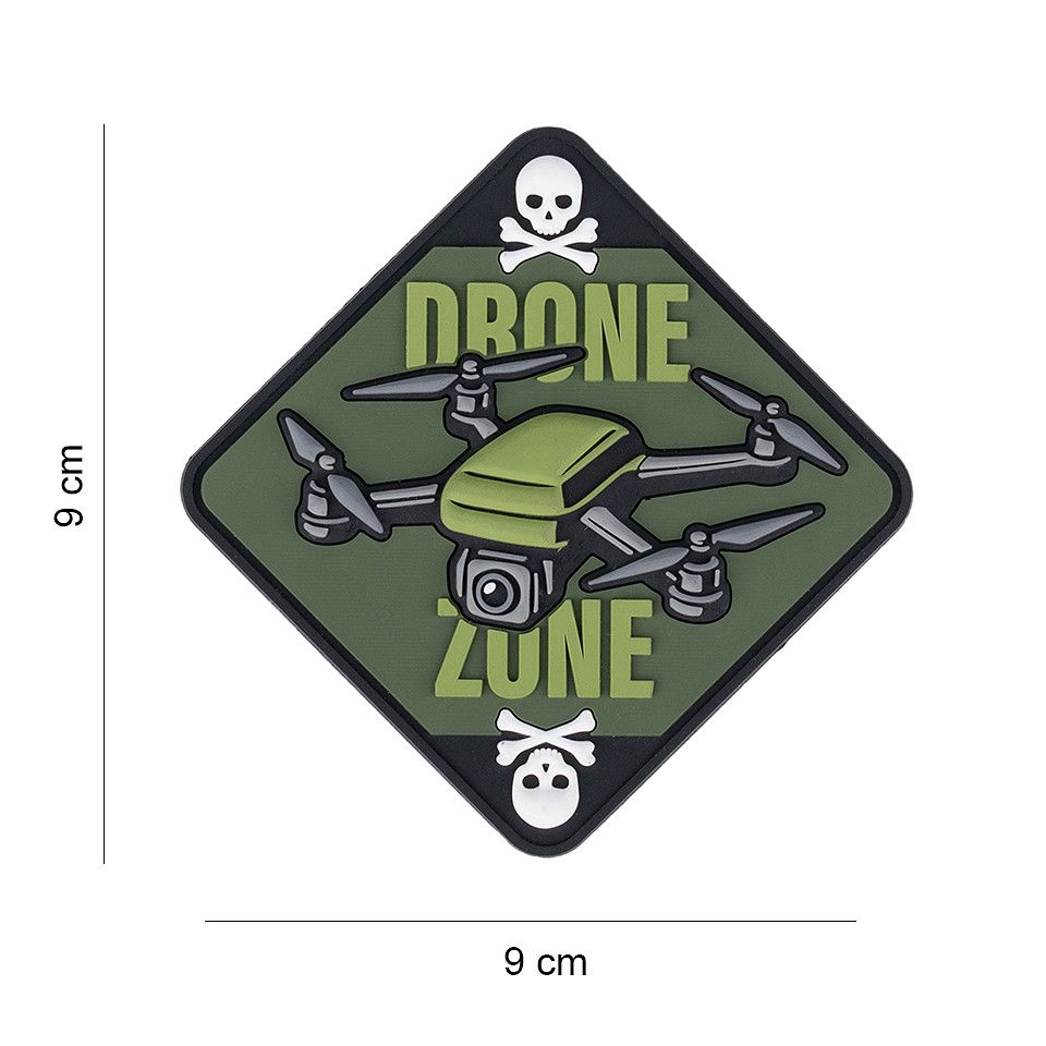 Drone Zone Skull &amp; Bones PVC Patch