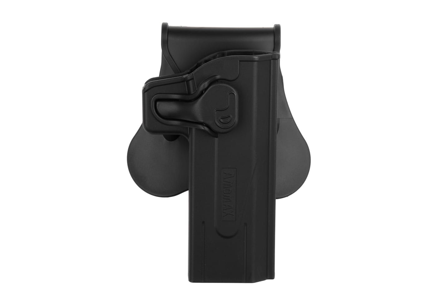 Amomax Paddle Holster voor WE/KJW/TM Hi-Capa, Kleur: Zwart