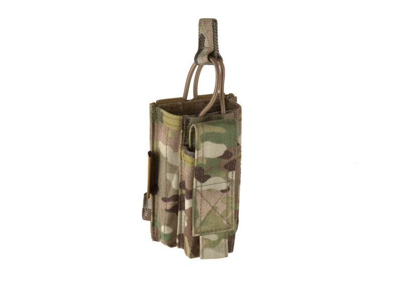 Warrior Single Open Mag Pouch 5.56mm with 9mm - Multicam