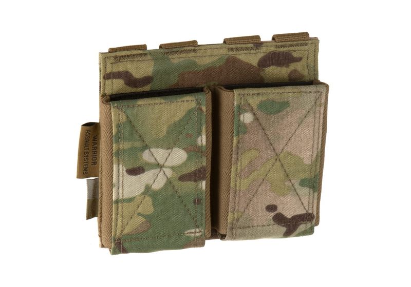 ​Warrior Double Elastic Mag Pouch - Multicam