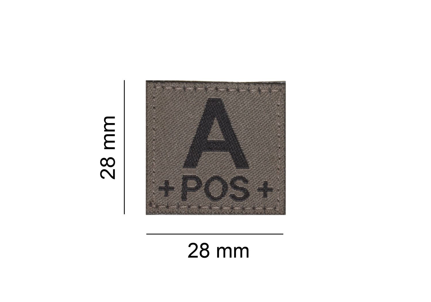Clawgear Bloodgroup Patch, Bloedgroep: A Pos