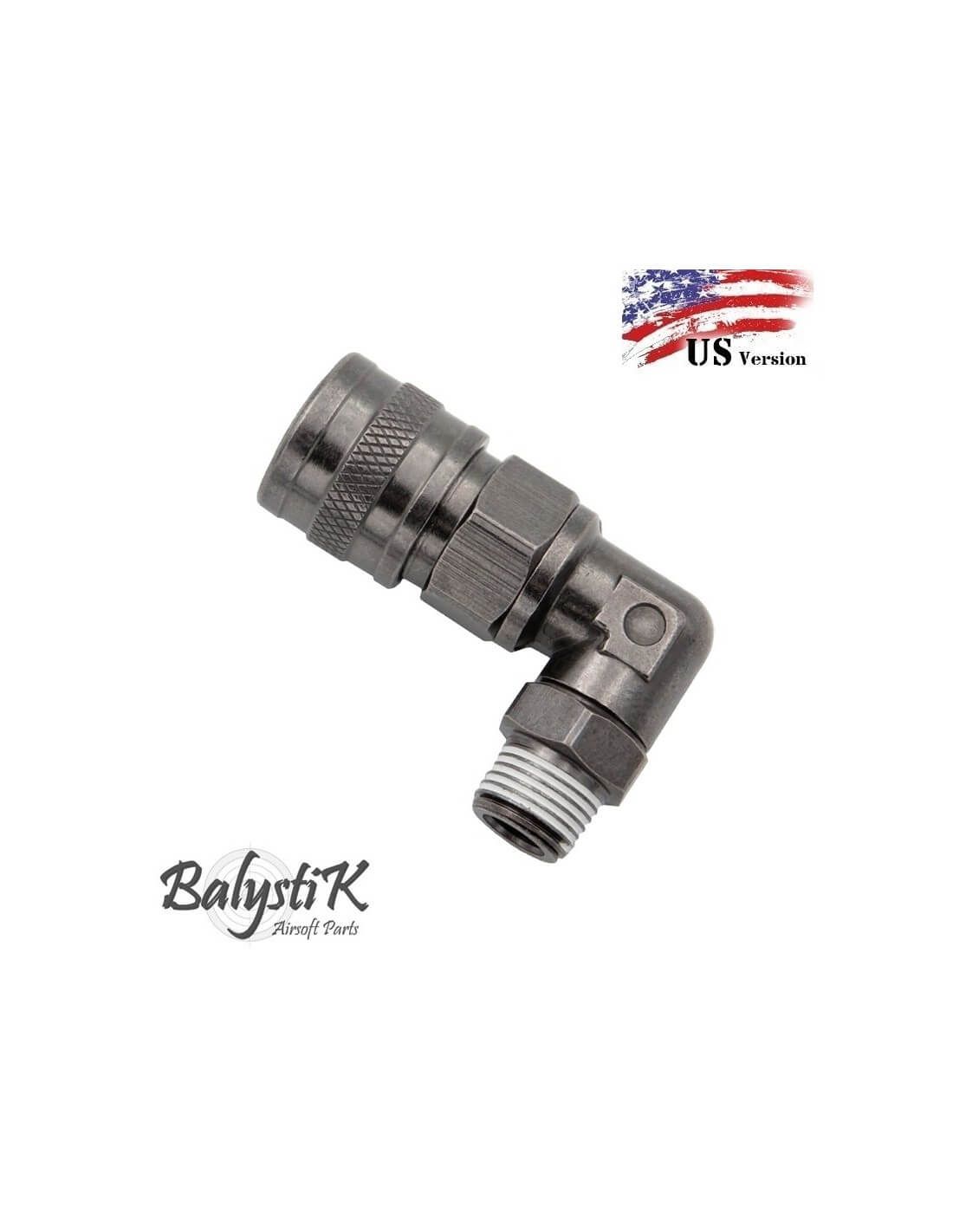 ​Balystik 360° Draaibare HPA Haakse Koppeling met 1/8 NPT - US