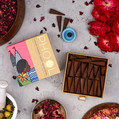 PHOOL LUXURY INCENSE CONES - INDIAN ROSE