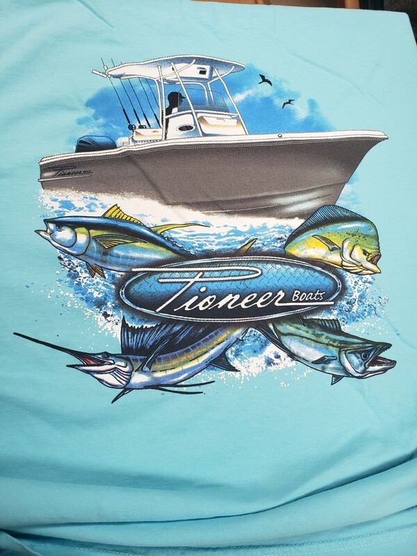 PIONEER LONG SLEEVE T-SHIRT BLUE