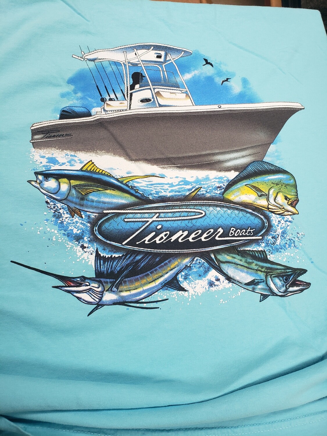 PIONEER LONG SLEEVE T-SHIRT BLUE