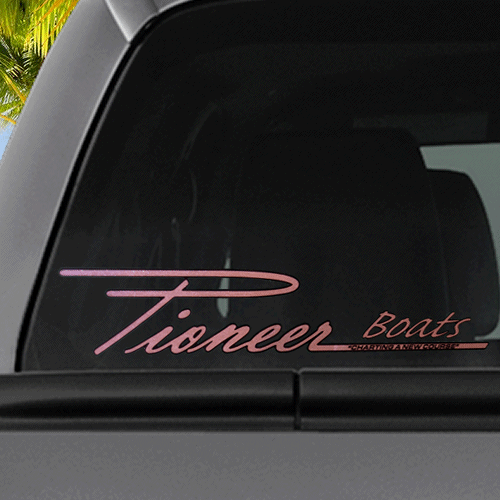 Pioneer Boats 12" Window Decal