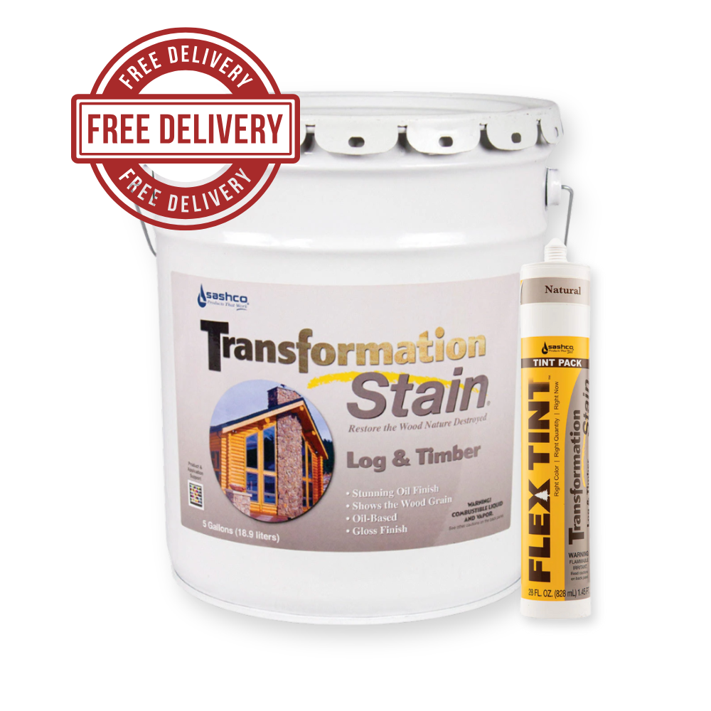 5 Gallon Transformation Log & Timber Stain® + Flex Tint® Bundle