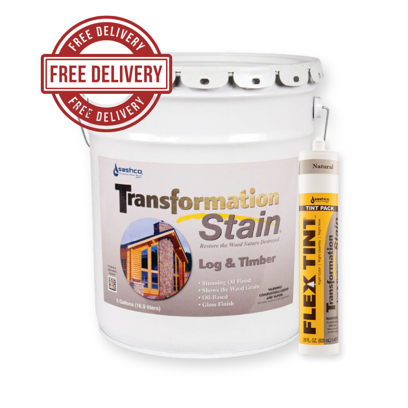 5 Gallon Transformation Log & Timber Stain® + Flex Tint® Bundle
