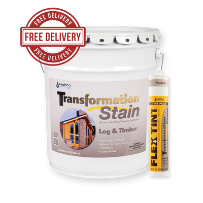5 Gallon Transformation Log & Timber Stain® + Flex Tint® Bundle