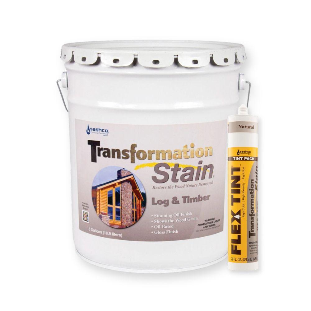 5 Gallon Transformation Log & Timber Stain® + Flex Tint® Bundle