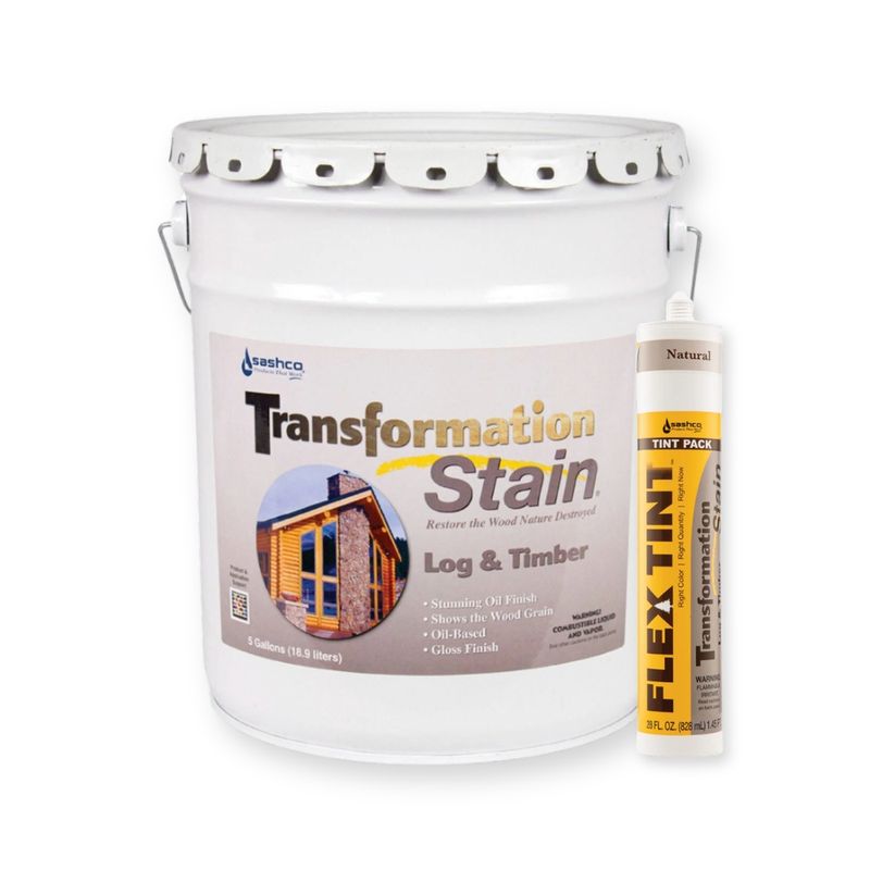5 Gallon Transformation Log & Timber Stain® + Flex Tint® Bundle 5 Gallon Transformation Log & Timber Stain® + Flex Tint® Bundle