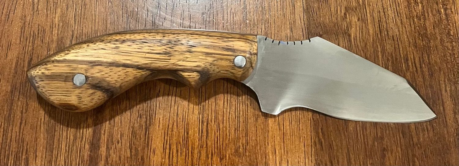 ​Drop Point Daily Carry - ZEBRAWOOD