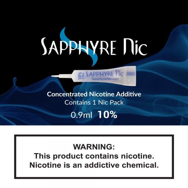 Sapphyre Nic Pack .9ml, percent: 10%