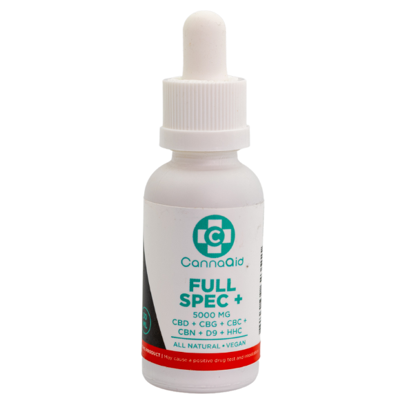 Cannaaid CBD Full Spec Tinc CBD+cbg+CBC+CBN+D9+HHC, Size, mg: 30ML, 5000mg