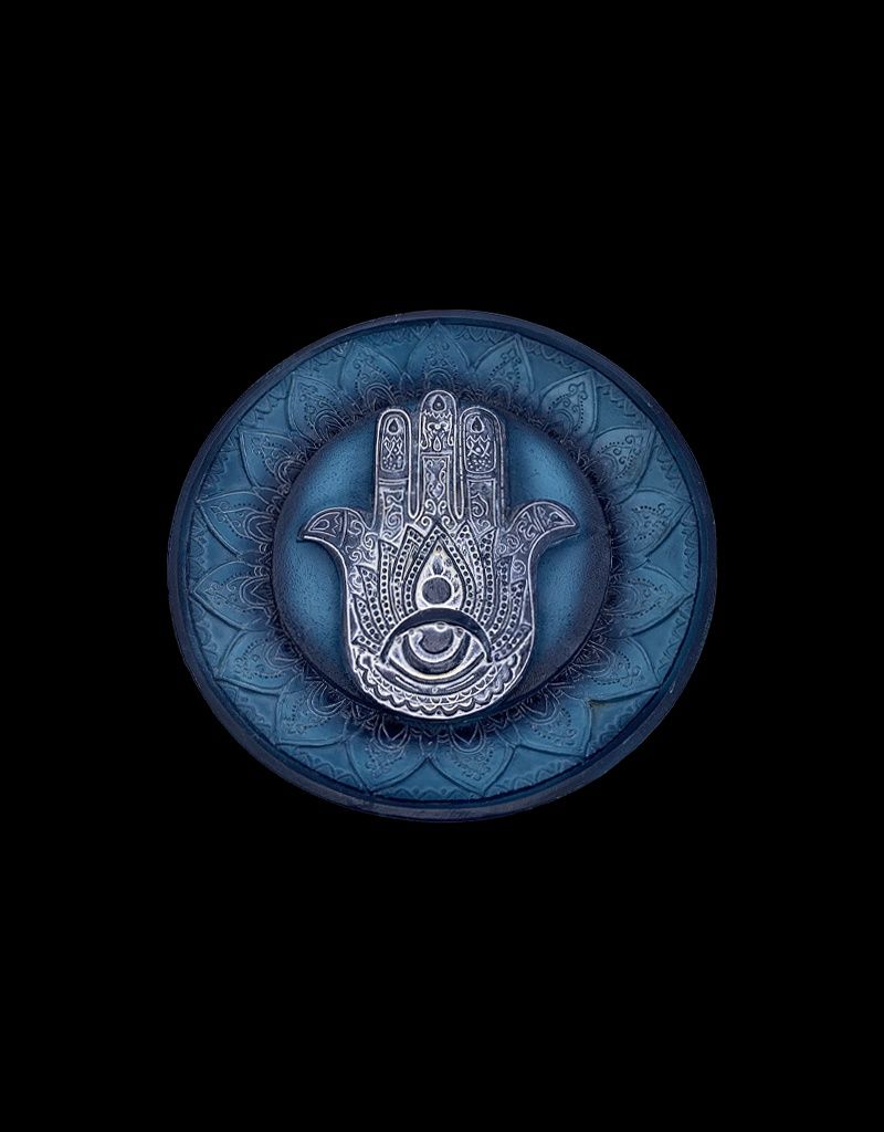 Hamsa Lotus Mandala Incense Burner and Ashtray