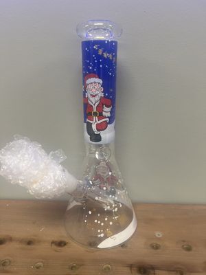 Christmas Glass Tobacco Bong