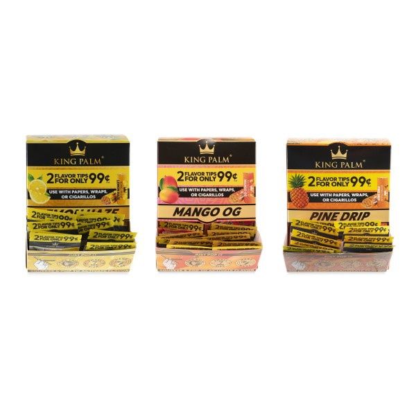 King Palm Flavor Tip 2pk Paper Wrap Cigarillos 2 for .99