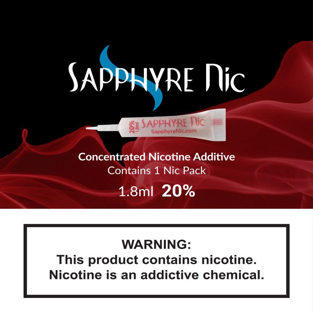 Sapphyre Nic Pack 1.8ml, percent, Size: 20%, 1.8ml