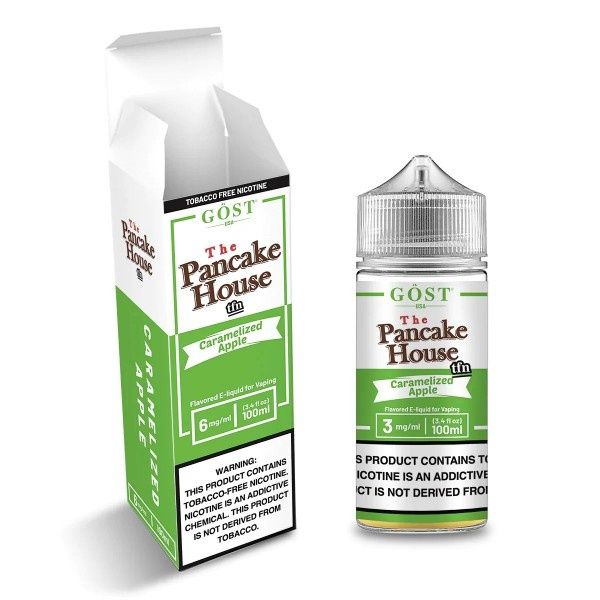 Pancake House E-Liquid, Flavor, Size, mg: Caramelized Apple 100ml 6mg