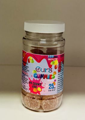 OUR8 600mg Delta 8 THC Gummies 24ct