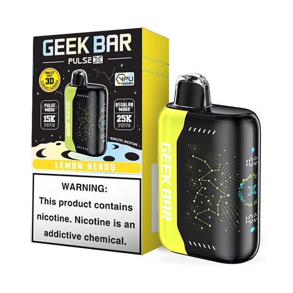 GeekBar Pulse X 15K/25K Puffs 5%, Flavor: Lemon Heads