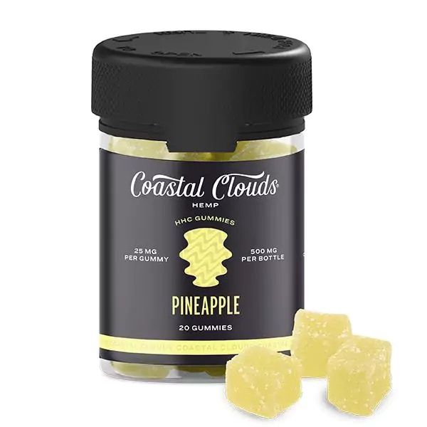 Coastal Clouds HHC Gummies 25mg each, Flavor: Pineapple