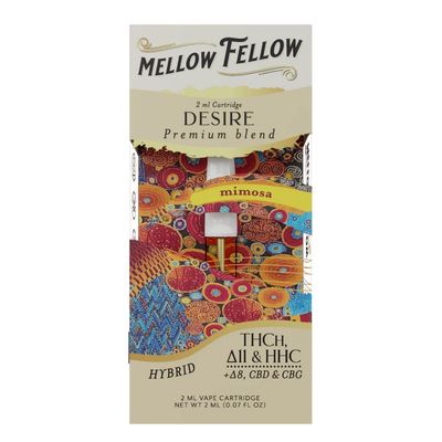 Mellow Fellow Desire Blend 2ML Cartridge Hybrid THCH, D11 &amp; HHC
