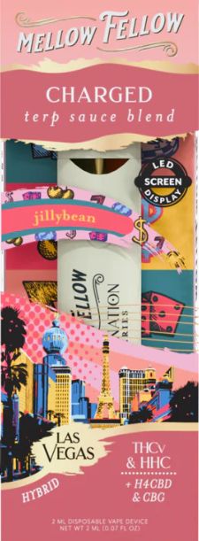 Mellow Fellow THCv  &amp; HHC Disposable 2ML, Flavor: Jillybean
