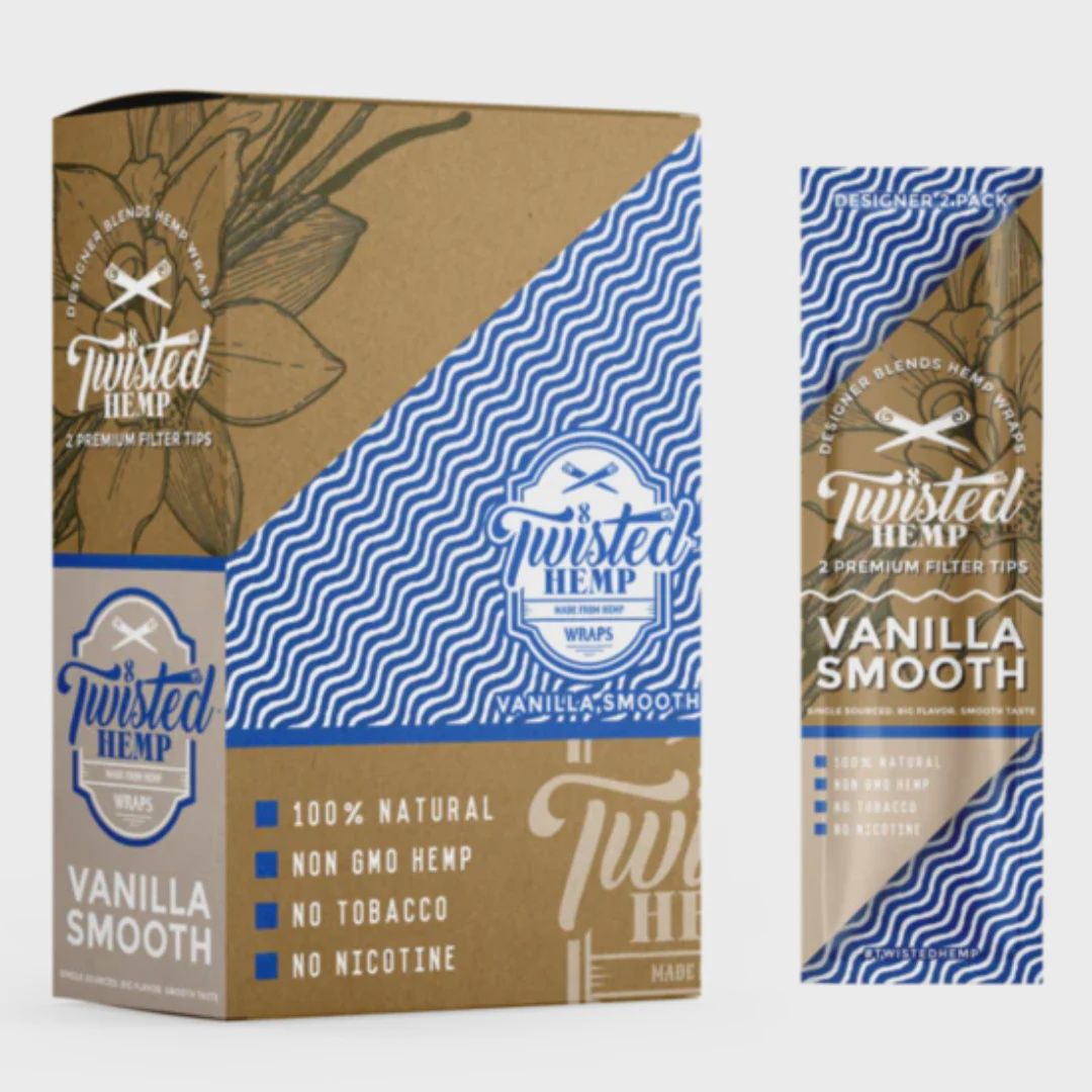 Twisted Hemp Wraps 2pk, Flavor: Vanilla smth