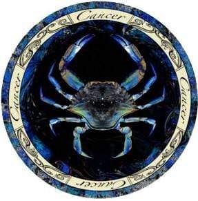 Cancer Zodiac Button Pin 1.25&quot;