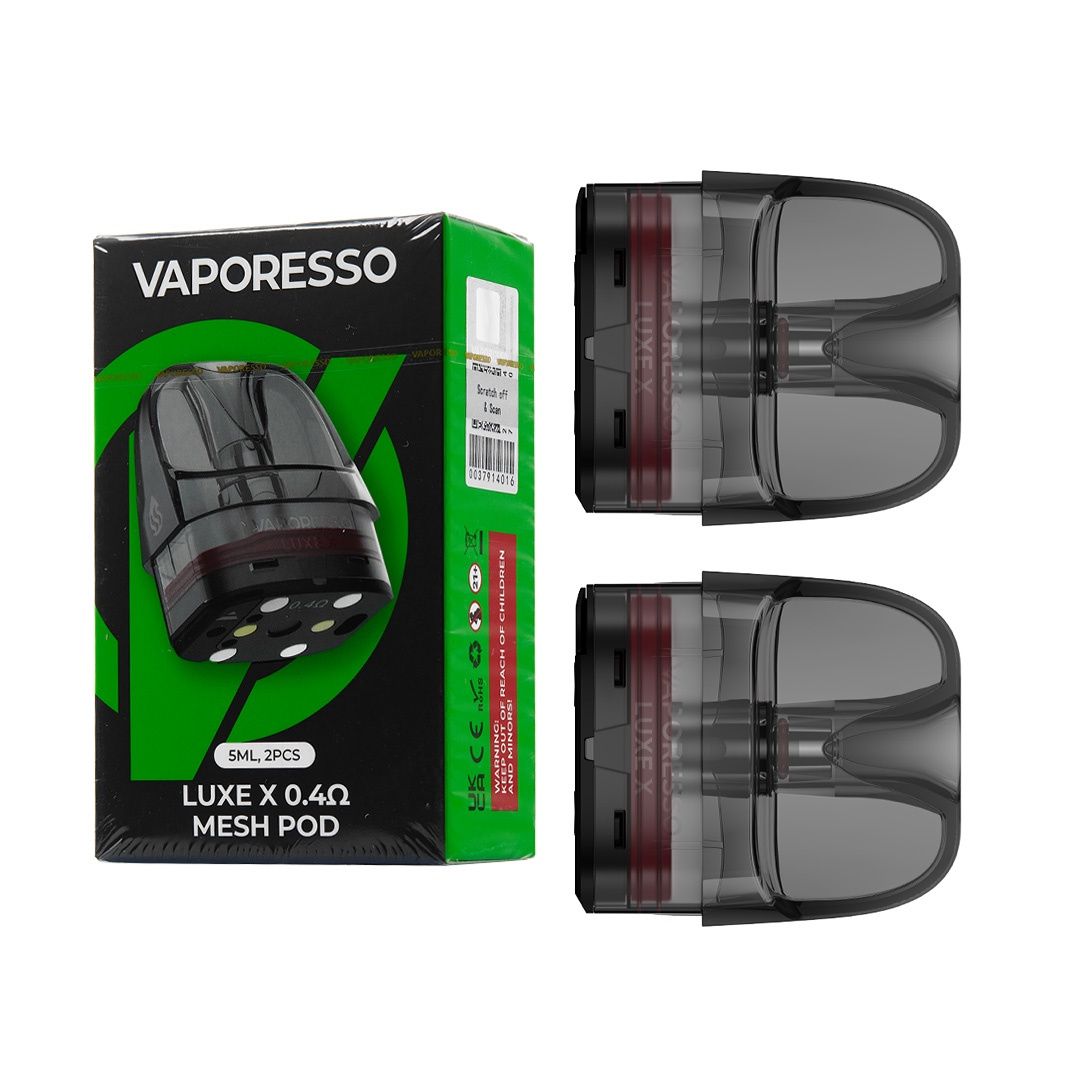 Vaporesso Luxe X &amp; X2 Pods, ohm, Size: .4ohm, 2pk