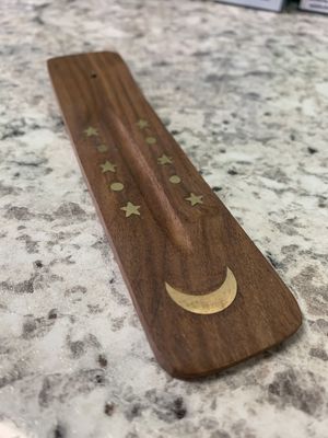 Mini 6" Wood Ashcatchers with Brass Inlay