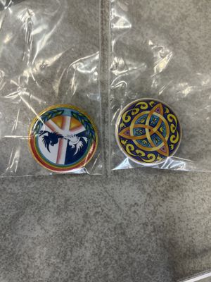 Triquetra Button Pin 1.25"