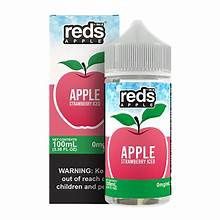 Reds Apple E-Liquid 100ml, Flavor, Nic Level, Size: Apple, 3mg, 100ml