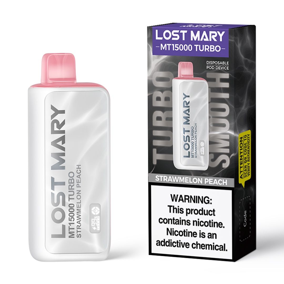 Lost Mary MT15000 Turbo 2%, Flavor, MG: Strawmelon Peach
