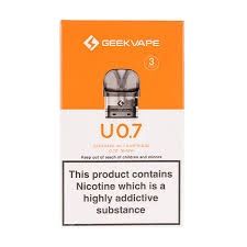 GeekVape U Pods 3pk, ohms, Size: .7 ohm, 3pk