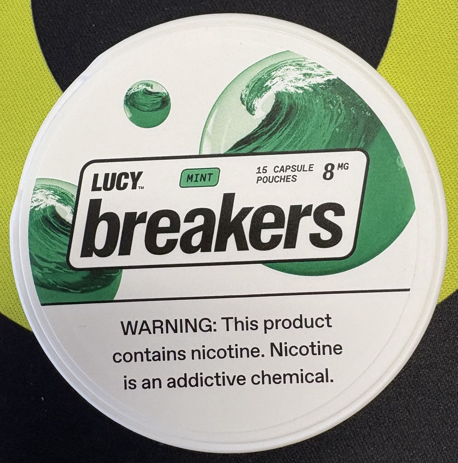 Lucy Breakers Capsule Pouches, Flavor, MG: Mint 8mg