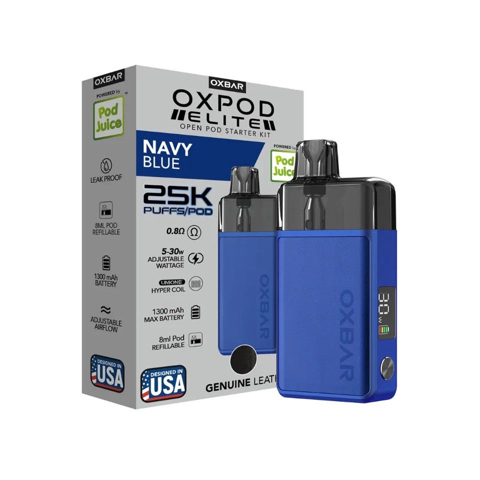 Oxbar x Pod Juice OXPOD Elite Pod  Kit, Color: Navy Blue