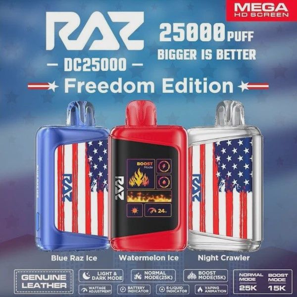 Raz Freedom Edition 15/25k Puffs